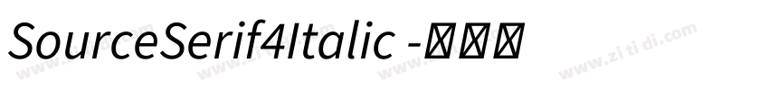 SourceSerif4Italic 字体转换 SourceSerif4Italic 字体转换